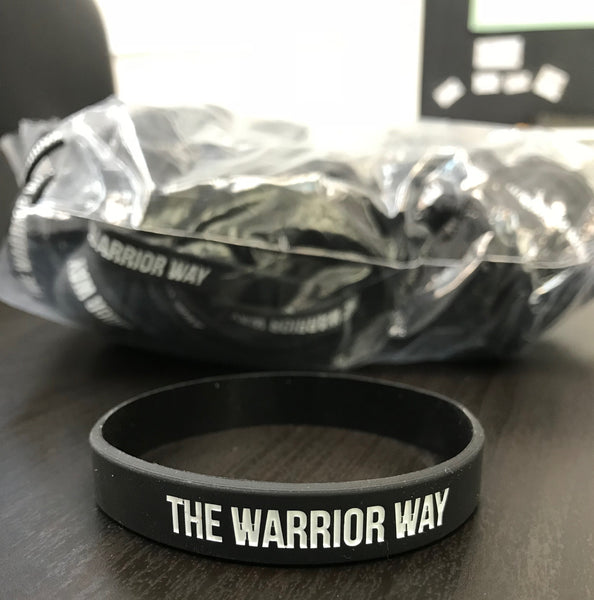 The Warrior Way Rubber Wristband (Pack of 3)